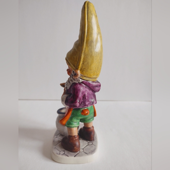 Goebel Co Boys Adorable Gnome Sam The Gourmet Well 505 Figurine Vintage 1970 - Picture 5 of 16
